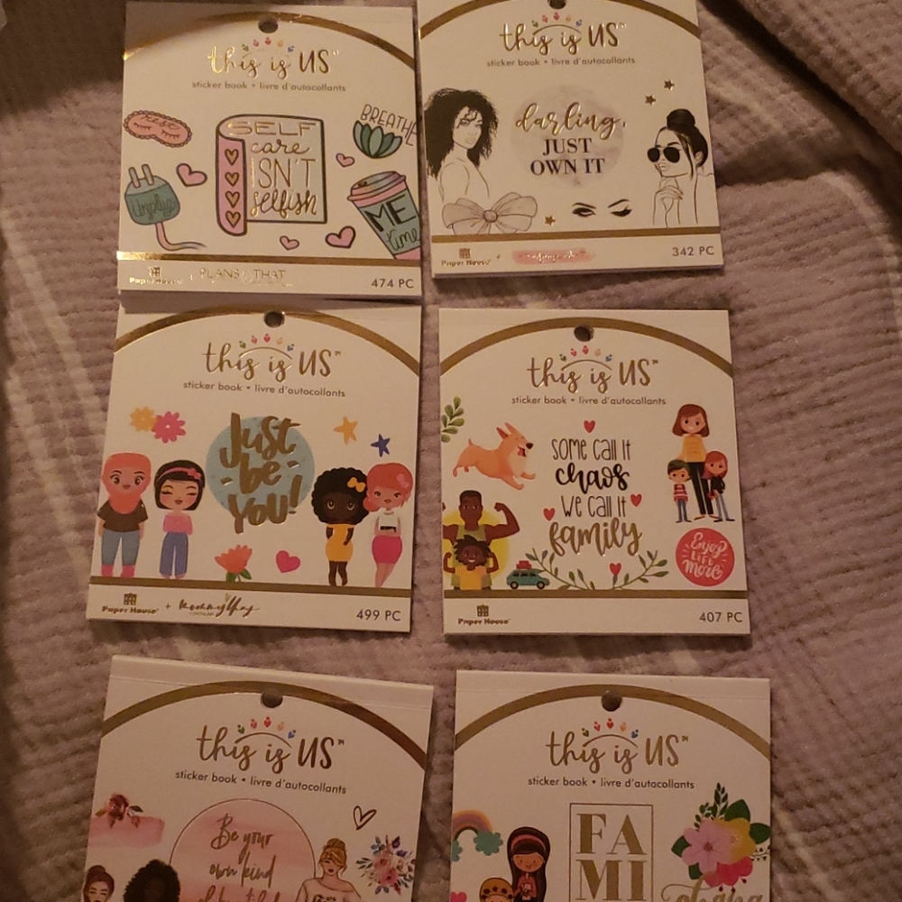 6 this is us planner sticker books